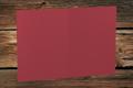 [16407272] Klappkarten 120/240x169 mm (B6) hochdoppelt Rosso gerippt 220 g/qm